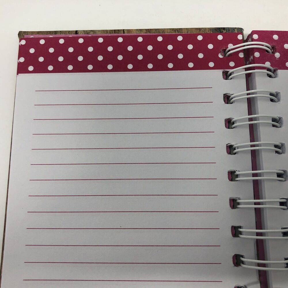 Mini Notebook Journal Spiral-Bound "His Love Endures Forever" Lined Pages Pink - Picture 11 of 11